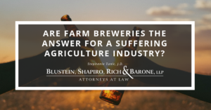 Are Farm Breweries the Answer for a suffering agriculture industry?