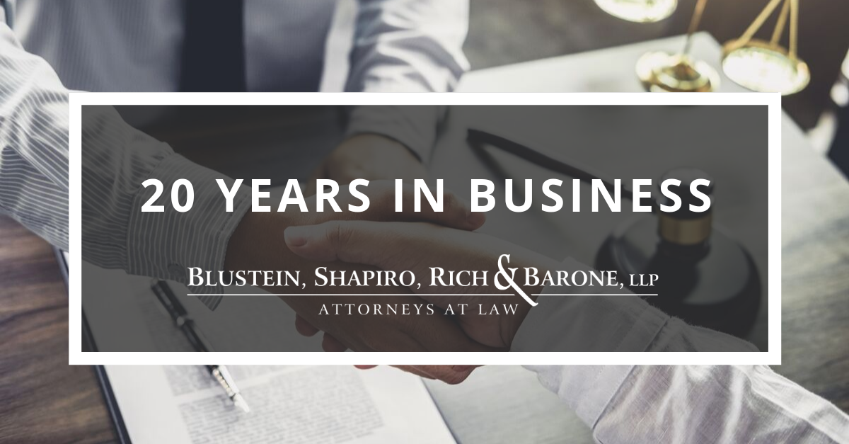 20 Years in Business